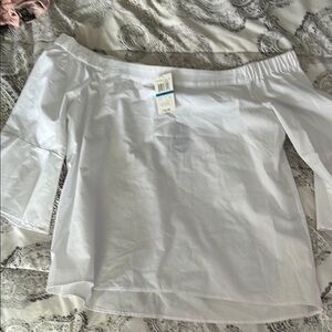 White Off-Shoulder Blouse